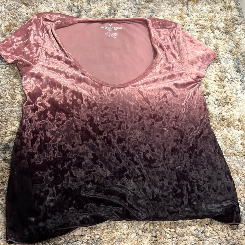 Ombré Velvet Shirt